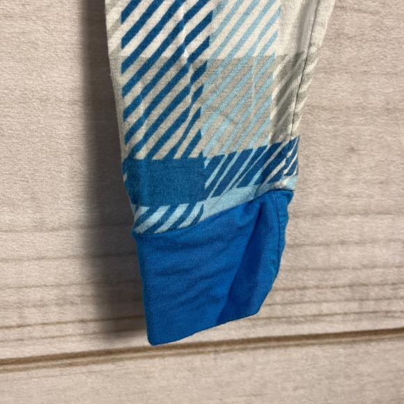 Little Sleepies Pajamas 4T Blueberry Plaid Bamboo Kids Sleepwear Set - Picture 4 of 7